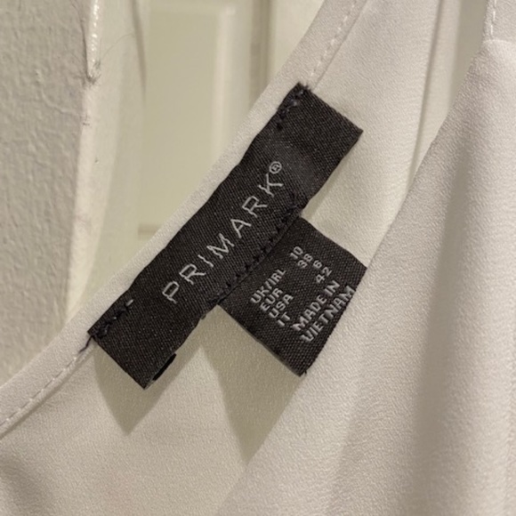 Primark White Chiffon Tank - Size S (6) - Picture 3 of 3